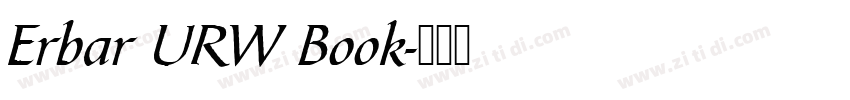 Erbar URW Book字体转换
